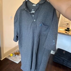 Men's Johnnie-O Gray Polo Shirt with Cherokee Logo